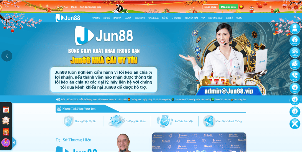 Đánh Giá Nhà Cái Jun88 ?️ Jun88【2025】✔️ Link Đăng Ký Vài nét về nhà cái Jun88