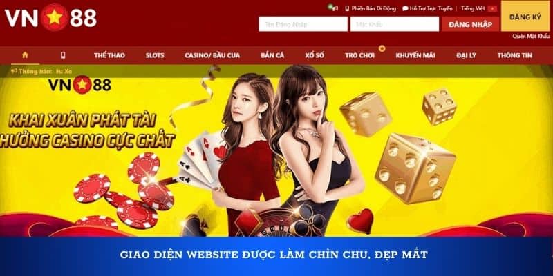 Đánh Giá Vn88 | Link Đăng Nhập Vn88 "Việt Nam Thịnh Vượng" Mới Nhất Giao diện website được làm chỉn chu, đẹp mắt