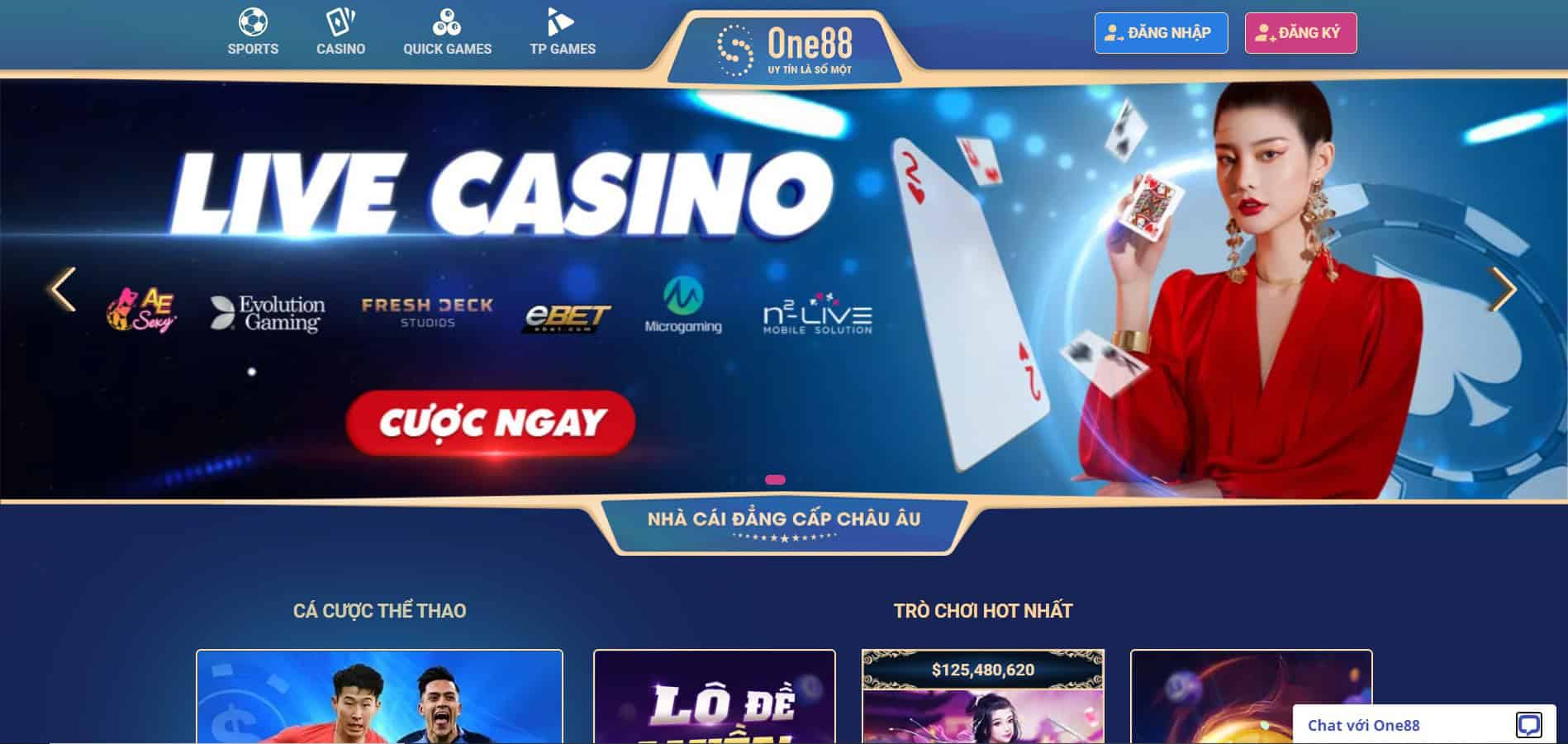 Đánh Giá Nhà cái uy tín Bóng Đá đẳng cấp One88 mới Số lượng các trò chơi cá cược lớn