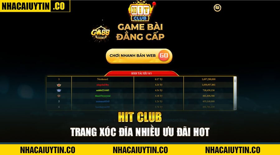Top 15 Trang Chơi Game Xóc Đĩa Online Hay Nhất Thị Trường Hit Club - Trang xóc đĩa nhiều ưu đãi hot